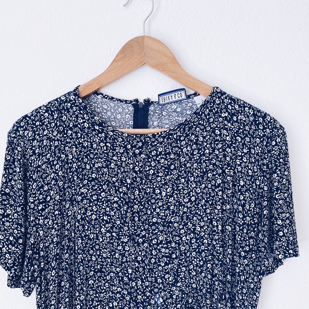 Vintage Erika & Co. Floral Midi Dress